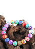 Boho Bracelet, RH Colorful Cray in Pink Blue Beach